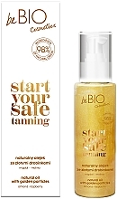 Духи, Парфюмерия, косметика Натуральное питательное масло для тела - BeBio Start Your Safe Tanning Natural Oil With Golden Particles 