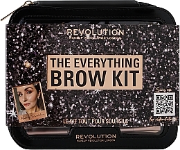 Парфумерія, косметика Набір, 8 продуктів - Makeup Revolution "The Everything" Brow Kit Gift Set