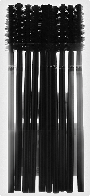 Щеточка силиконовая для расчесывания ресниц , черная - Vivienne — фото N1