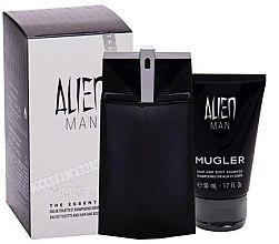 Парфумерія, косметика Thierry Mugler Alien Man - Набір (edt/100 ml + sh/gel/50 ml)