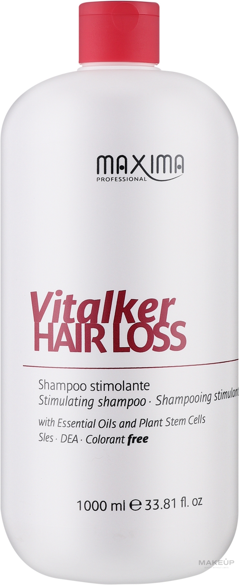 Стимулирующий шампунь против выпадения волос - Maxima Vitalker Hair Loss Stimulating Shampoo — фото 1000ml