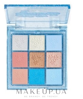 Палетка тіней для повік - BH Cosmetics Totally 2000's 9 Color Shadow Palette — фото Blue Fur