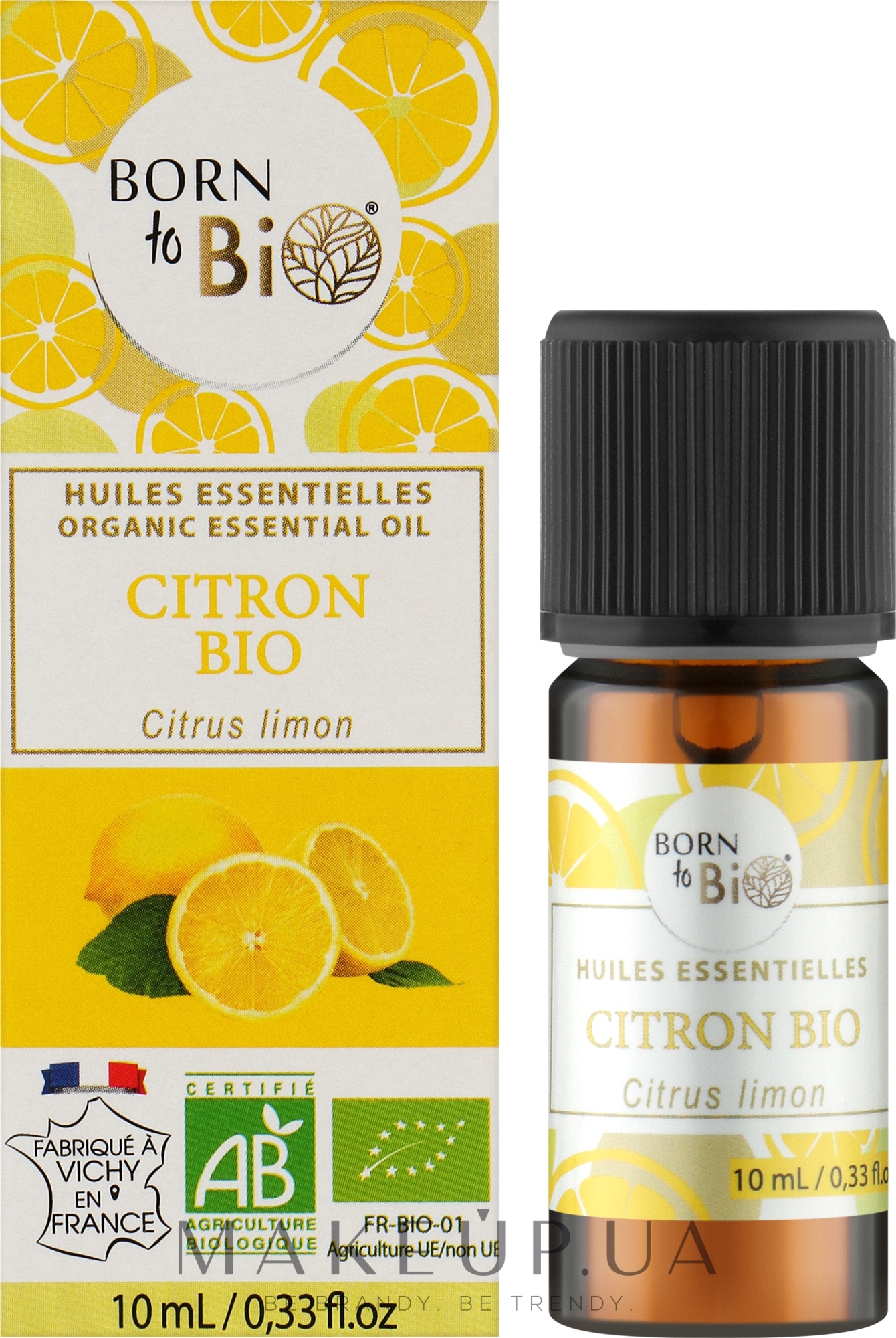 Органическое эфирное масло "Лимон" - Born to Bio Aromatherapie — фото 10ml