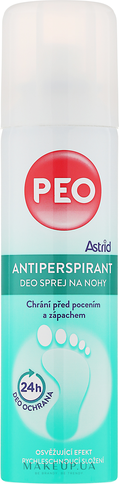 Дезодорант-антиперспірант - Astrid Antiperspirant Deo Foot Spray Peo — фото 150ml