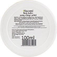 Масло для тела "Мандариновый сорбет" - Nacomi Body Butter Sunny Orange Sorbet — фото N3