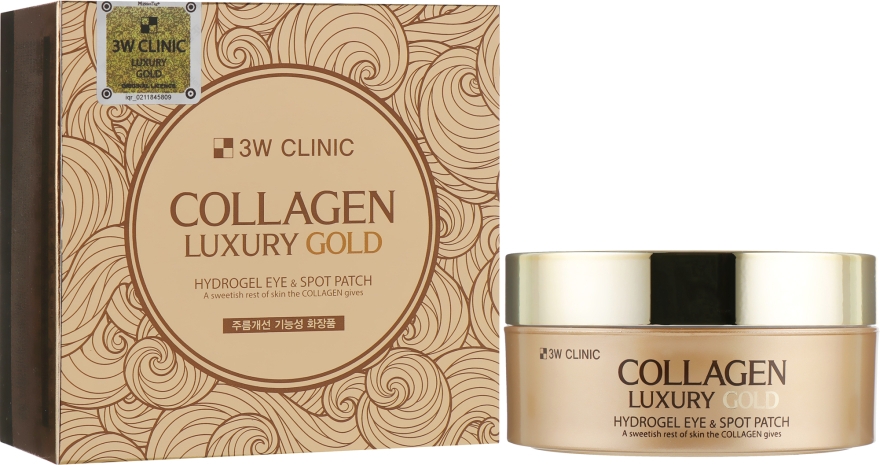 Патчі для очей з колагеном і золотом - 3w Clinic Collagen & Luxury Gold Eye Patch — фото N1
