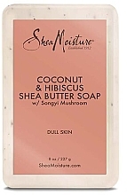 Мыло с маслом ши "Кокос и гибискус" - Shea Moisture Coconut & Hibiscus Shea Butter Soap — фото N1