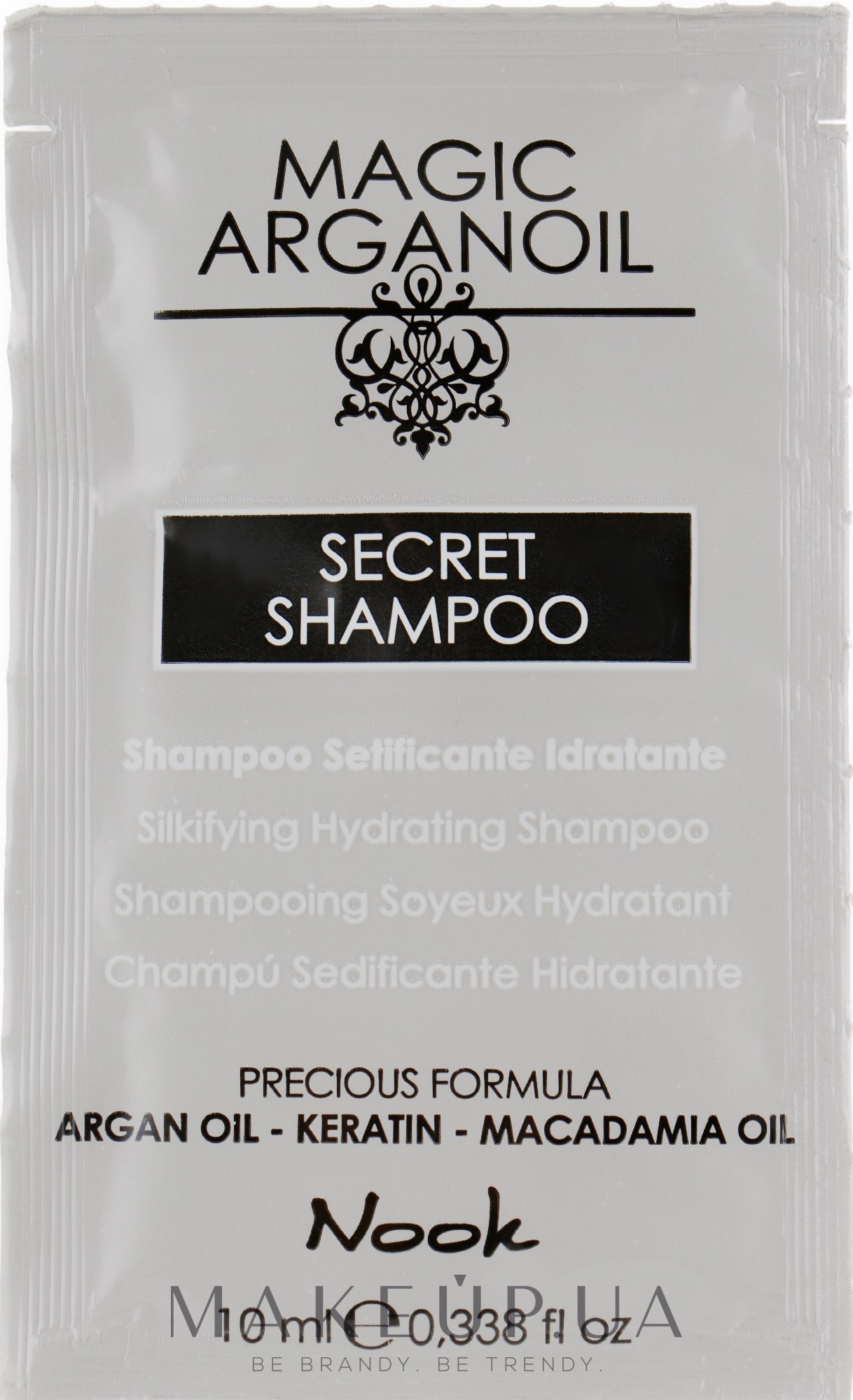 Зволожувальний шампунь - Nook Magic Arganoil Secret Shampoo (пробник) — фото 10ml