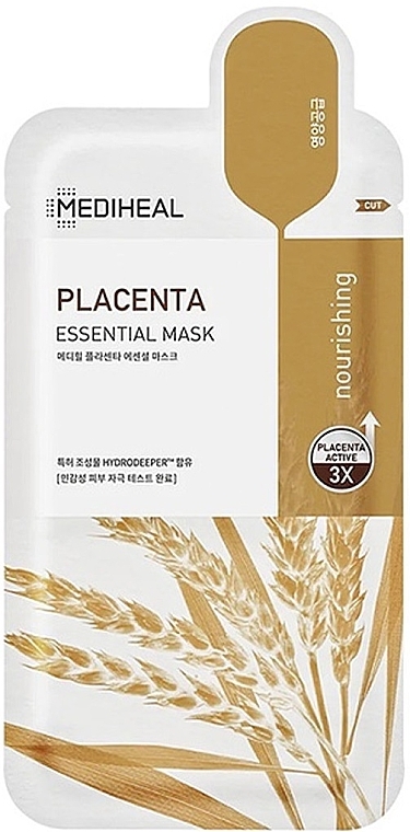 Тканинна маска для обличчя з плацентою - Mediheal Placenta Essential Mask — фото N1