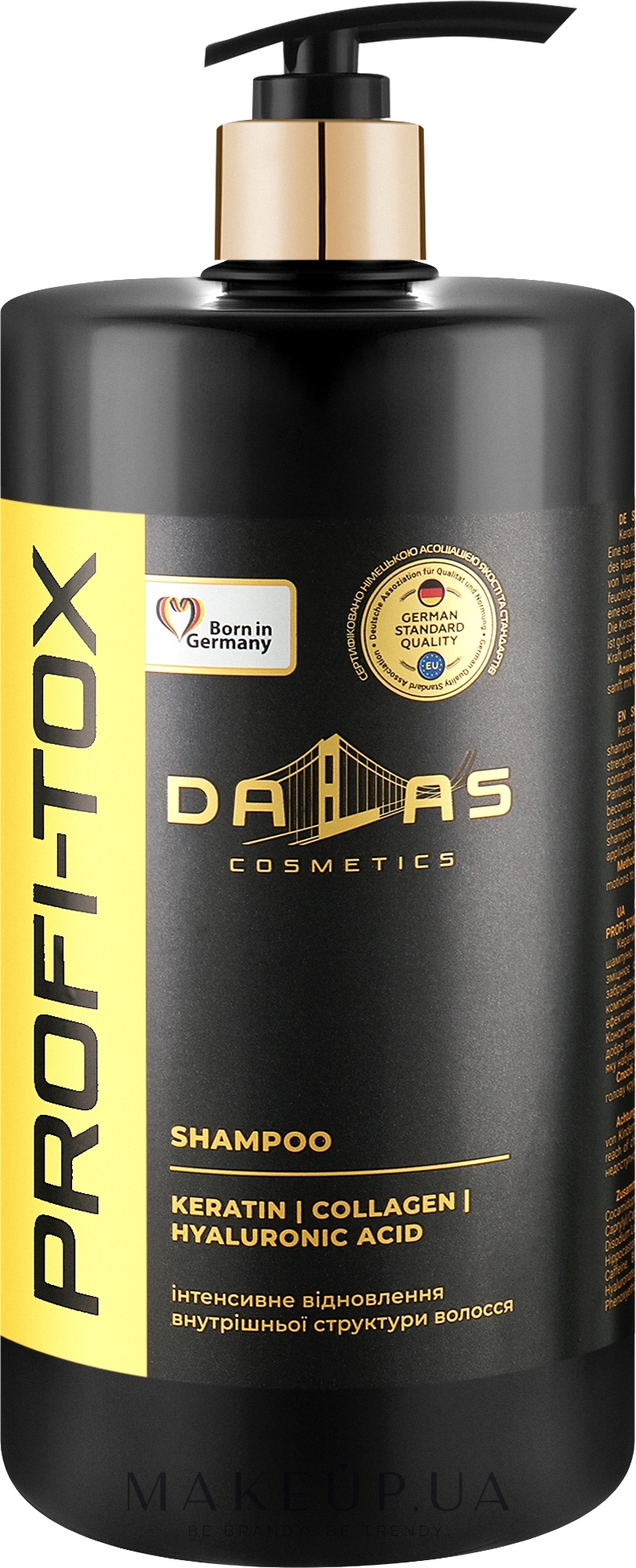 Шампунь з кератином, колагеном та гіалуроновою кислотою - Dalas Cosmetics Profi-Tox Shampoo — фото 1000ml