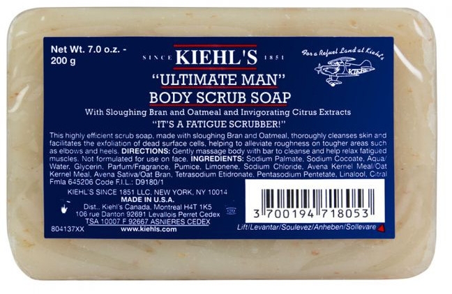 Скрабирующее мыло - Kiehl's Ultimate Man Body Scrub Soap — фото N1