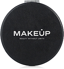 Раскладное карманное зеркало круглое, черное - MAKEUP — фото N1