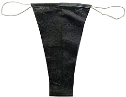 Трусики-стринги для спа-процедур, черные, L/XL - Monaco Style — фото N2
