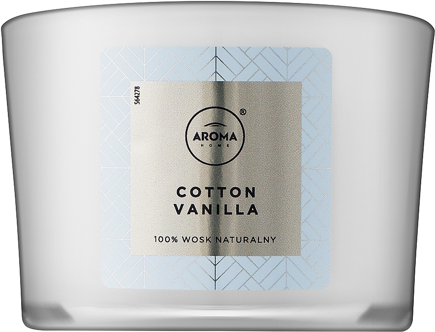 Aroma Home Elegance Cotton Vanilla - Ароматична свічка — фото N1