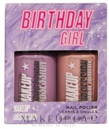 Набор лаков - Makeup Obsession Nail Duo Gift Set (nail/polish/2x8ml) — фото Birthday Girl