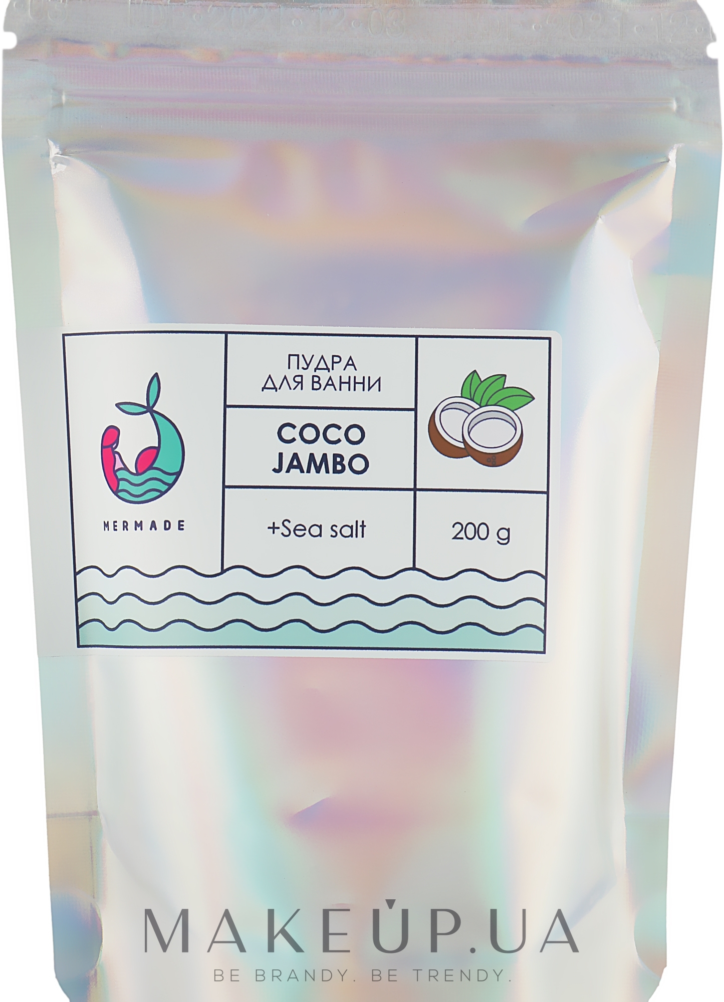 Пудра для ванны - Mermade Coco Jambo Bath Powder — фото 200g