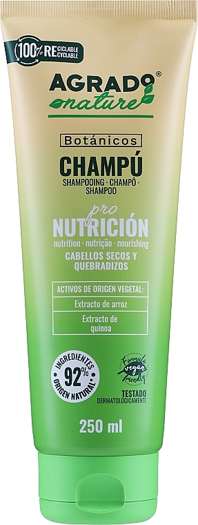 Шампунь для волосся - Agrado Nature Pro Nutrition Botanical Treatment Shampoo — фото N1