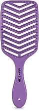 Духи, Парфюмерия, косметика Продувная расческа для волос, фиолетовая - MAKEUP Massage Air Hair Brush Purple