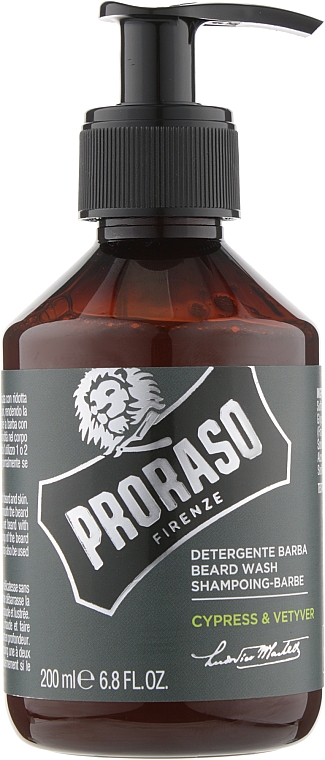 Набор - Proraso Cypress & Vetyver Beard Kit (balm/100ml + shmp/200ml + oil/30ml) — фото N3