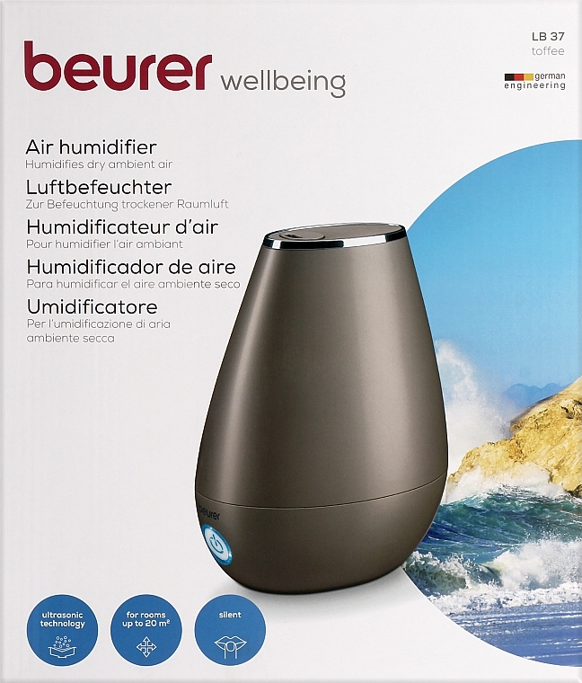 Зволожувач повітря LB 37, бежевий - Beurer  Beurer Air Humidifier Toffee — фото N1