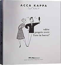 Парфумерія, косметика Набір - Acca Kappa Gift Set (t/paste/2x100ml + brush/3pcs)