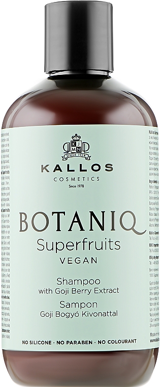 Відновлювальний шампунь для волосся - Kallos Cosmetics Botaniq Superfruits Shampoo