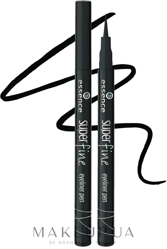 Подводка-фломастер для глаз - Essence Super Fine Liner Pen — фото 01 - Deep Black