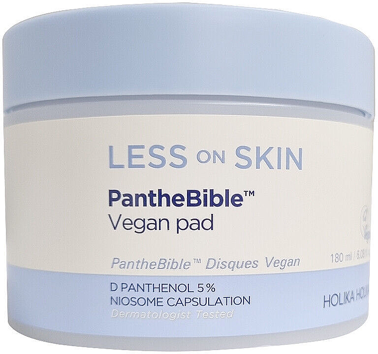 Диски для чувствительной кожи - Holika Holika Less On Skin PantheBible Vegan Pad — фото N2