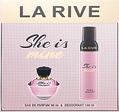 Парфумерія, косметика La Rive She Is Mine - Набір (edp/90ml + deo/150ml)