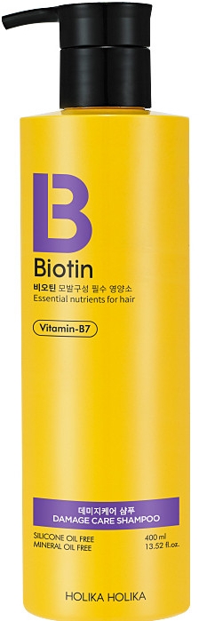 Шампунь для поврежденных волос - Holika Holika Biotin Damage Care Shampoo — фото N1