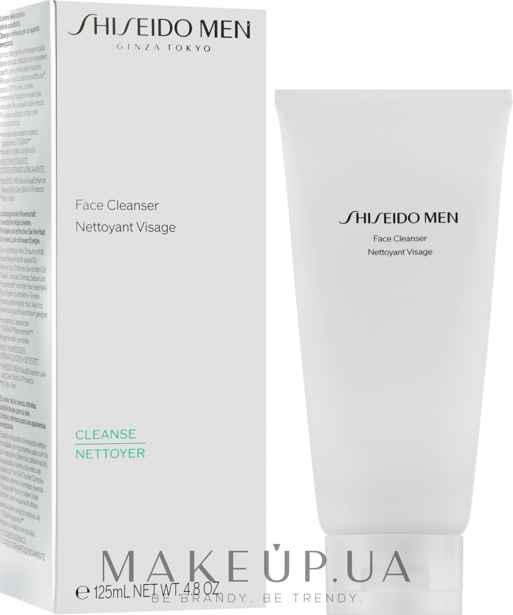 Очищающее средство для лица - Shiseido Men Face Cleanser — фото 125ml