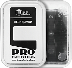 Шпильки для волосся рівні, 60 мм., чорні - Tico Professional — фото N2
