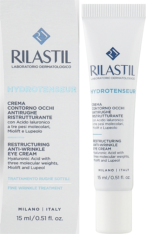 Восстанавливающий крем для контура глаз против морщин - Rilastil Hydrotenseur Restructuring Anti-wrinkle Eye Cream — фото N2