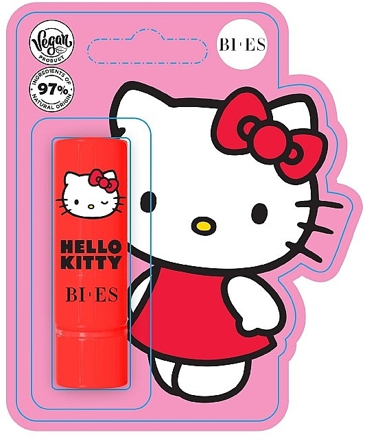 Бальзам для губ "Клубника" - Bi-es Hello Kitty Strawberry Lip Balm — фото N1