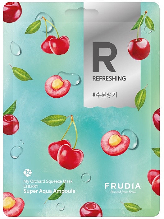 Маска тканинна "Розгладжувальна з вишнею" - Frudia My Orchard Squeeze Mask Cherry — фото N1