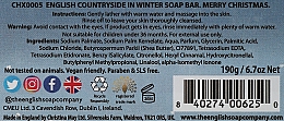 Натуральне парфумоване мило з ароматом різдвяної зелені - The English Soap Company Countryside In Winter Pure Vegetable Soap — фото N2