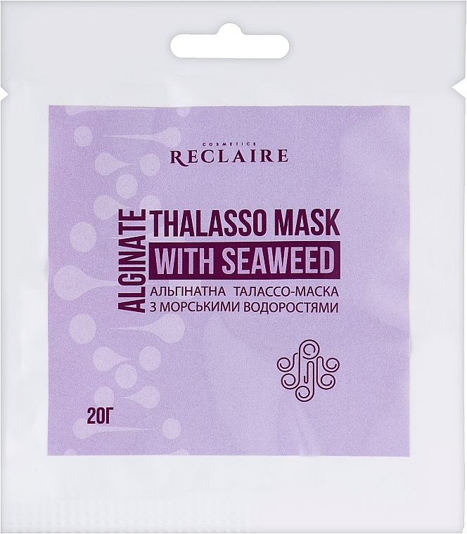 Альгінатна Талассо-маска з морськими водоростями - Reclaire Alginate Thalasso Mask With Seawead — фото N1
