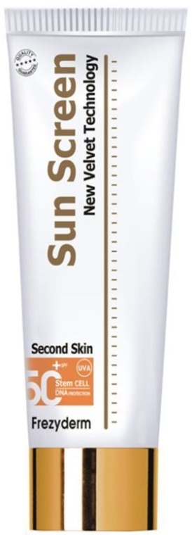 Бархатный лосьон для тела SPF50 - Frezyderm Sunscreen Second Skin Velvet Body Lotion SPF50+ — фото N1