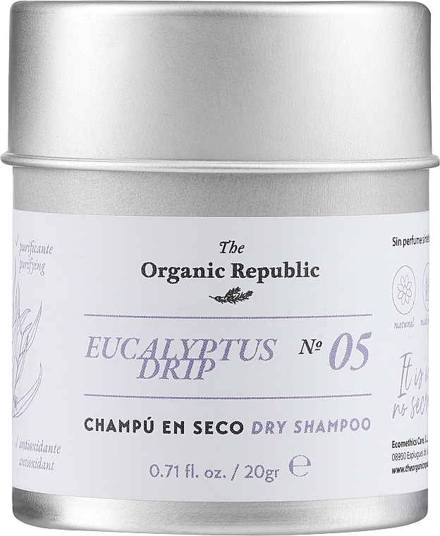 Твердий шампунь для волосся «Евкаліпт» - The Organic Republic Shampoo — фото N1