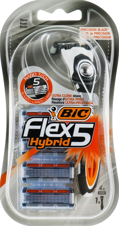 Чоловічий станок для гоління "Flex 5", 3 шт. - Bic