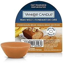 Парфумерія, косметика Ароматичний віск - Yankee Candle Wax Melt Spiced Banana Bread