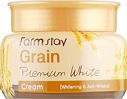 Освітлювальний крем з олією паростків пшениці - Farmstay Grain Premium White Cream — фото N2