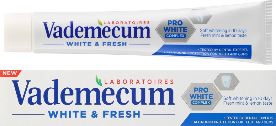 Зубная паста - Vademecum White & Fresh Toothpaste