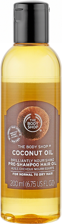 Питательное масло для волос "Кокос" - The Body Shop Brilliantly Nourishing Pre-Shampoo Coconut Hair Oil — фото N1