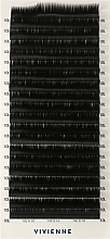 Накладные ресницы "Elite", черные, 20 линий (0,1, L, 10) - Vivienne — фото N1