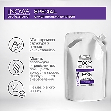 Окислительная эмульсия 6% - jNOWA Professional OXY Emulsion Special 20 vol (дой-пак) — фото N2