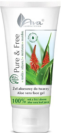 Гель для обличчя "Алое" - AVA Laboratorium Pure & Free Aloe Vare Face Gel — фото N1