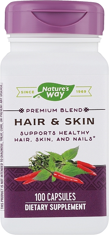 Харчова добавка "Формула для волосся та шкіри з МСМ і глюкозаміном" - Nature’s Way Hair & Skin — фото N1