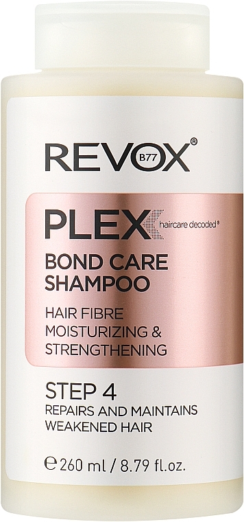 Шампунь для увлажнения и укрепления волос, шаг 4 - Revox B77 Plex Bond Care Shampoo STEP 4