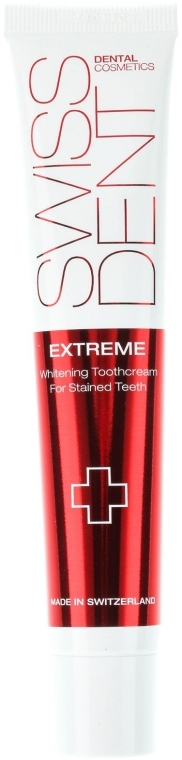 Набор "Extreme+Whitening", оранжевая щетка - SWISSDENT (toothpast/50ml + toothbrush/1шт) — фото N1